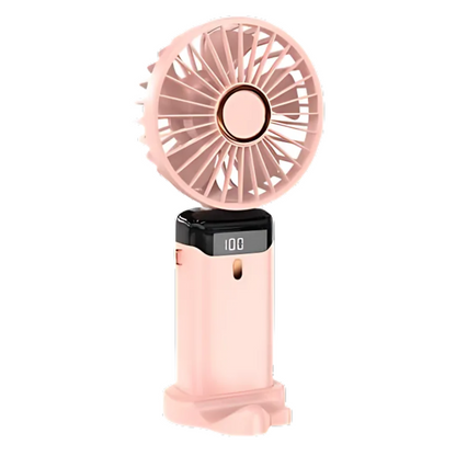 SPOVEN Portable Handheld Fan – Mini, Foldable, USB Rechargeable, Ideal for Travel & Outdoor Activities