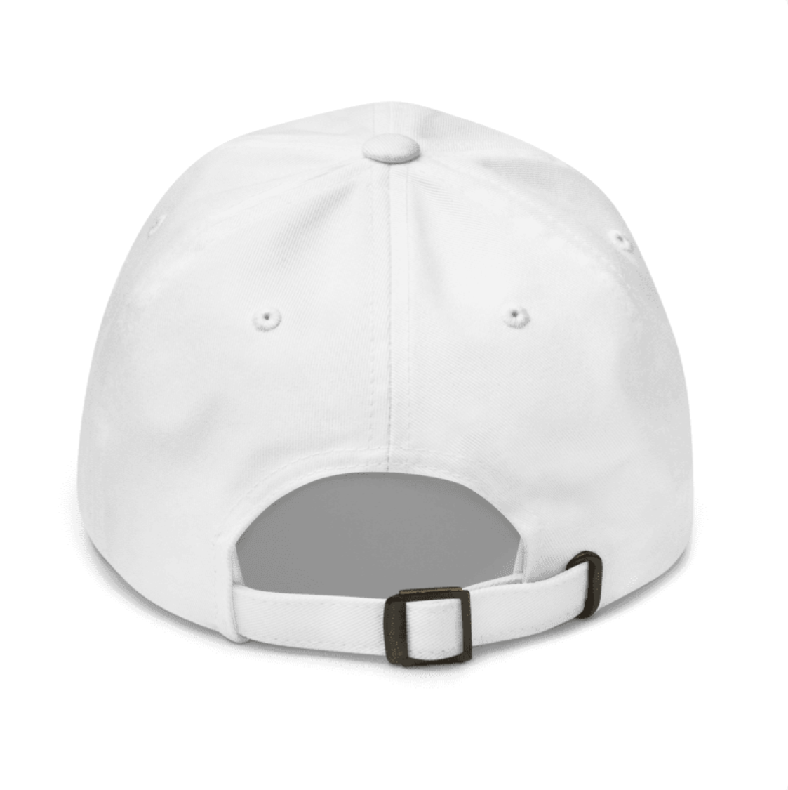 Crasher Trends Baseball White Cap (Dad Hat)