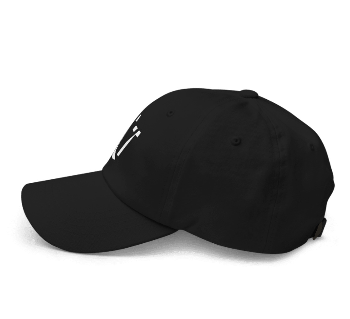 Crasher Trends Baseball Black Cap (Dad Hat)