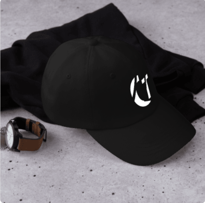 Crasher Trends Baseball Black Cap (Dad Hat)